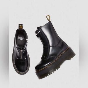Dr. Marten JETTA HI MAX LEATHER PLATFORM BOOTS